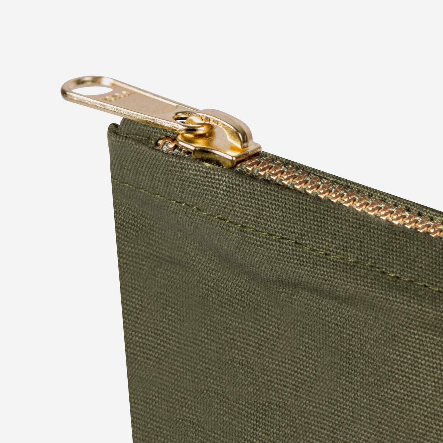 Fairtrade Organic Cotton Makeup Bag Olive