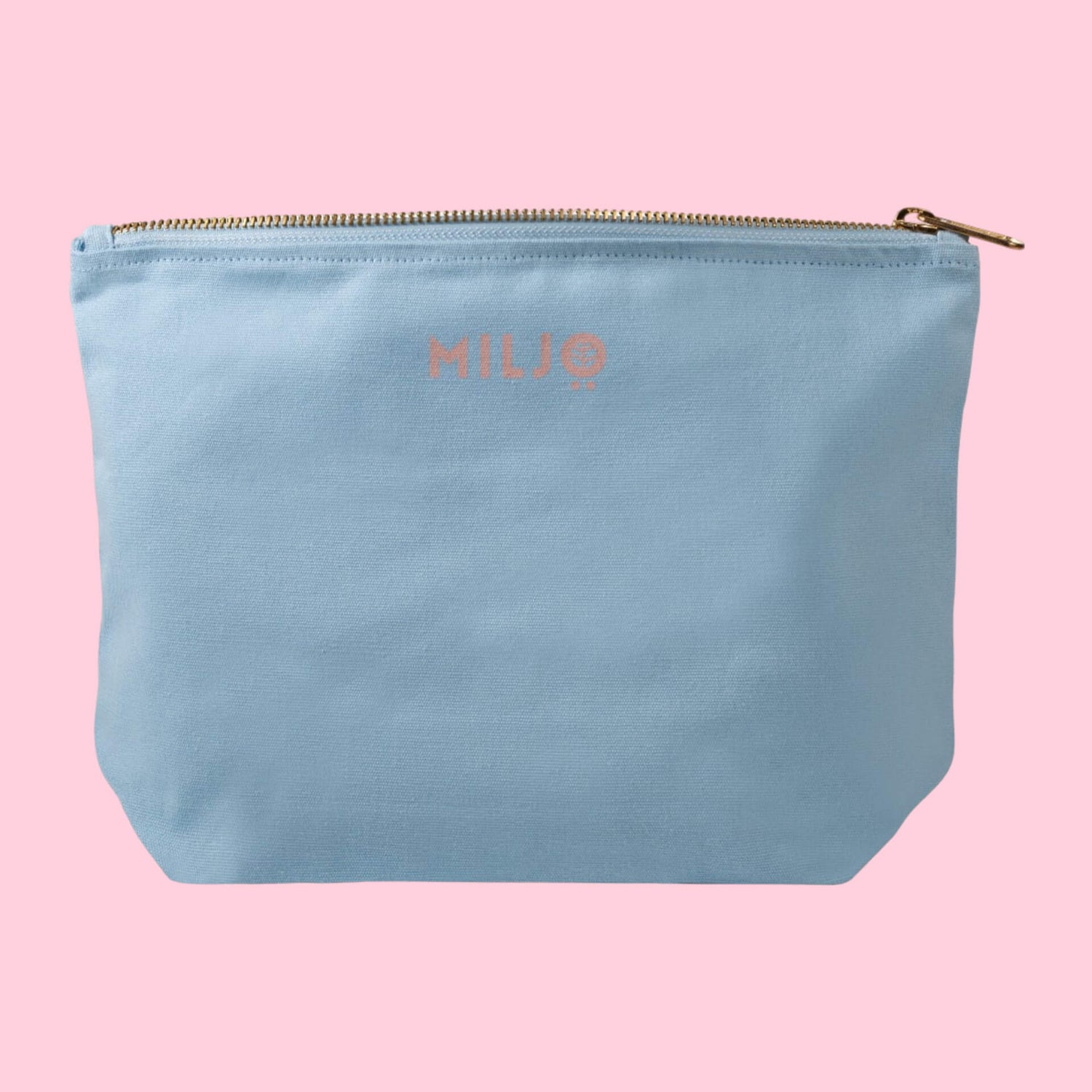 Fairtrade Organic Cotton Makeup Bag Aqua