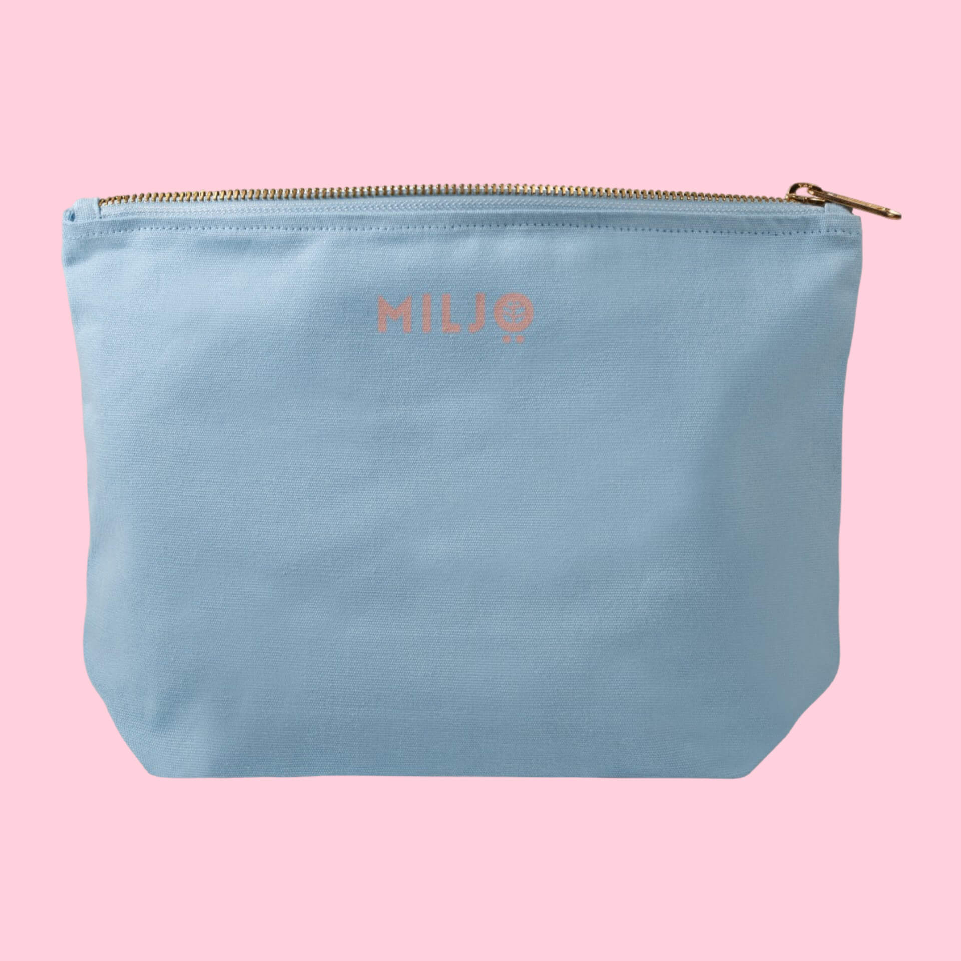 Fairtrade Organic Cotton Makeup Bag Aqua