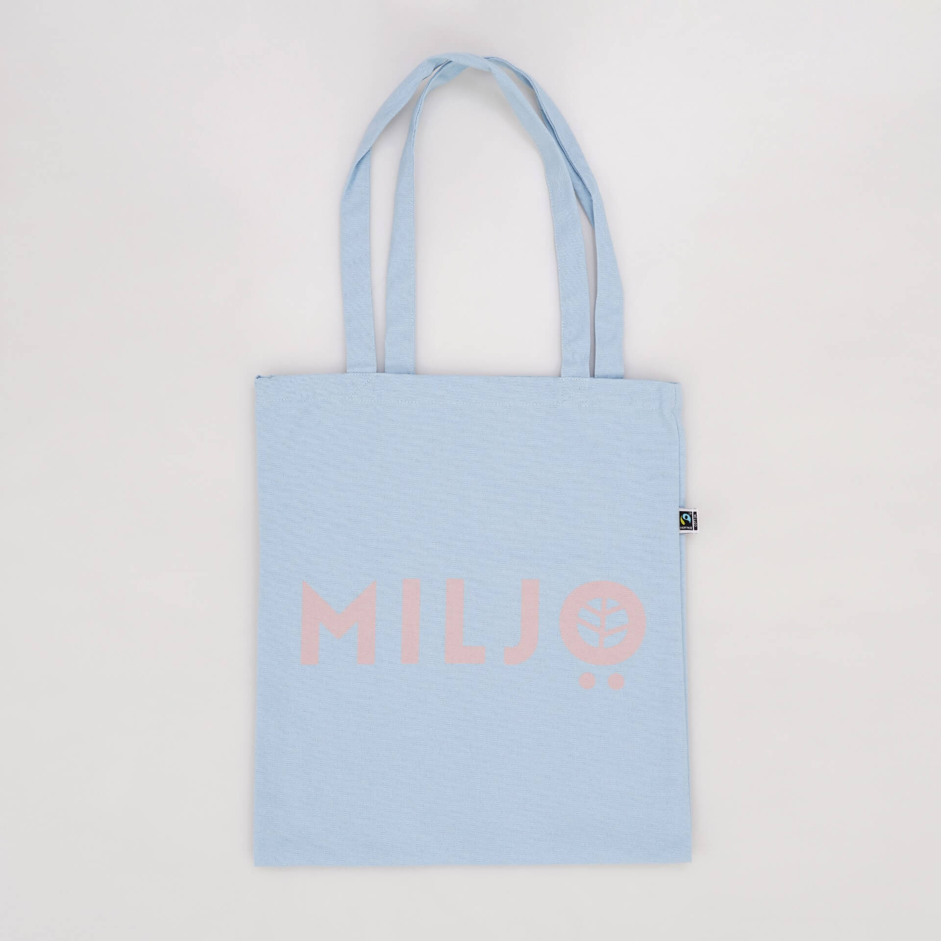 Fairtrade Eco Organic Cotton Tote Bag Dusky Blue