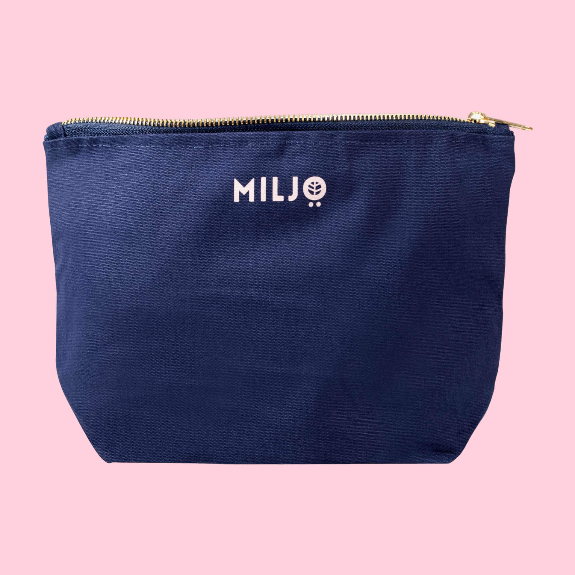 Fairtrade Organic Cotton Makeup Bag Navy