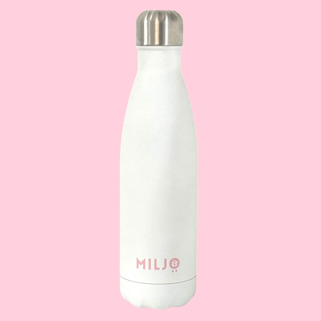 White Metal Water Bottle 500ml
