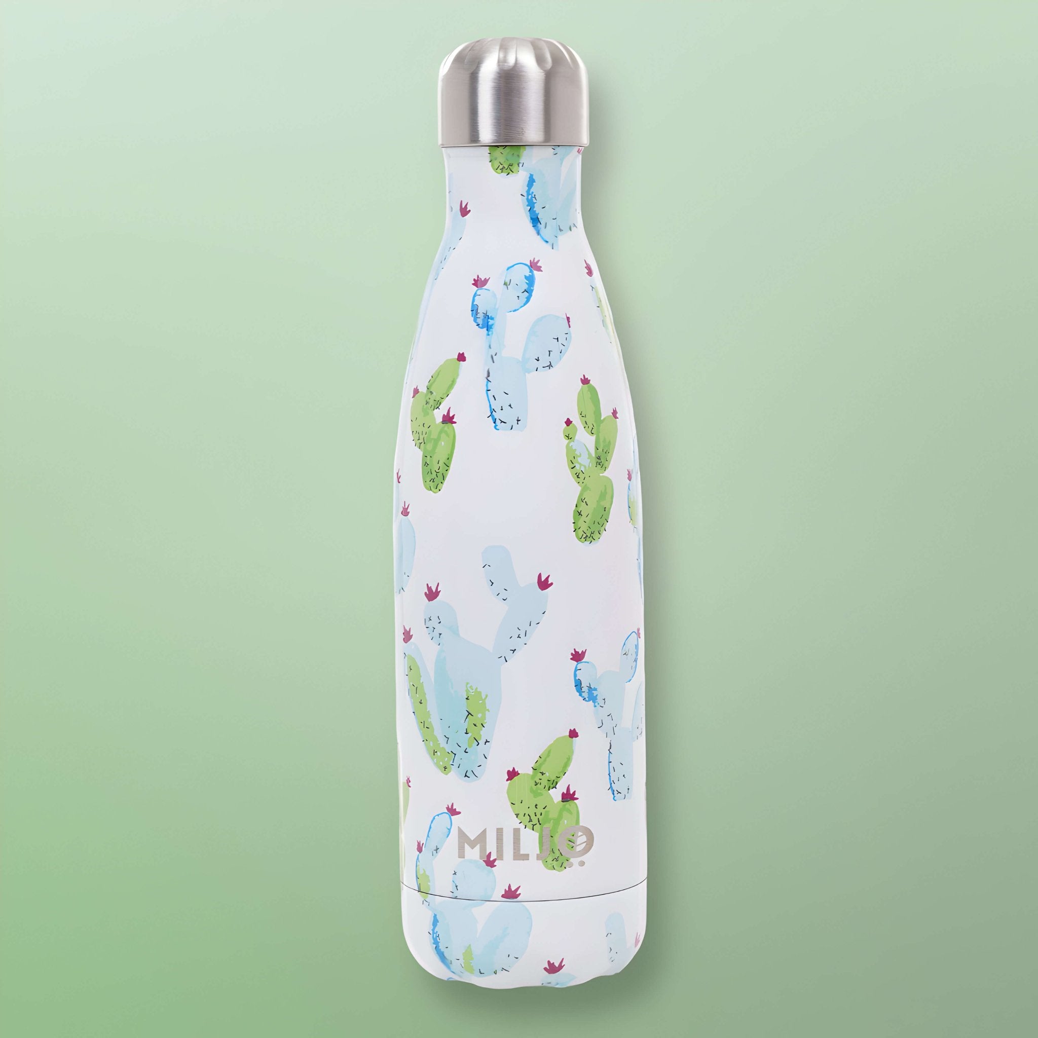 Floral Metal Water Bottle 500ml Cactus
