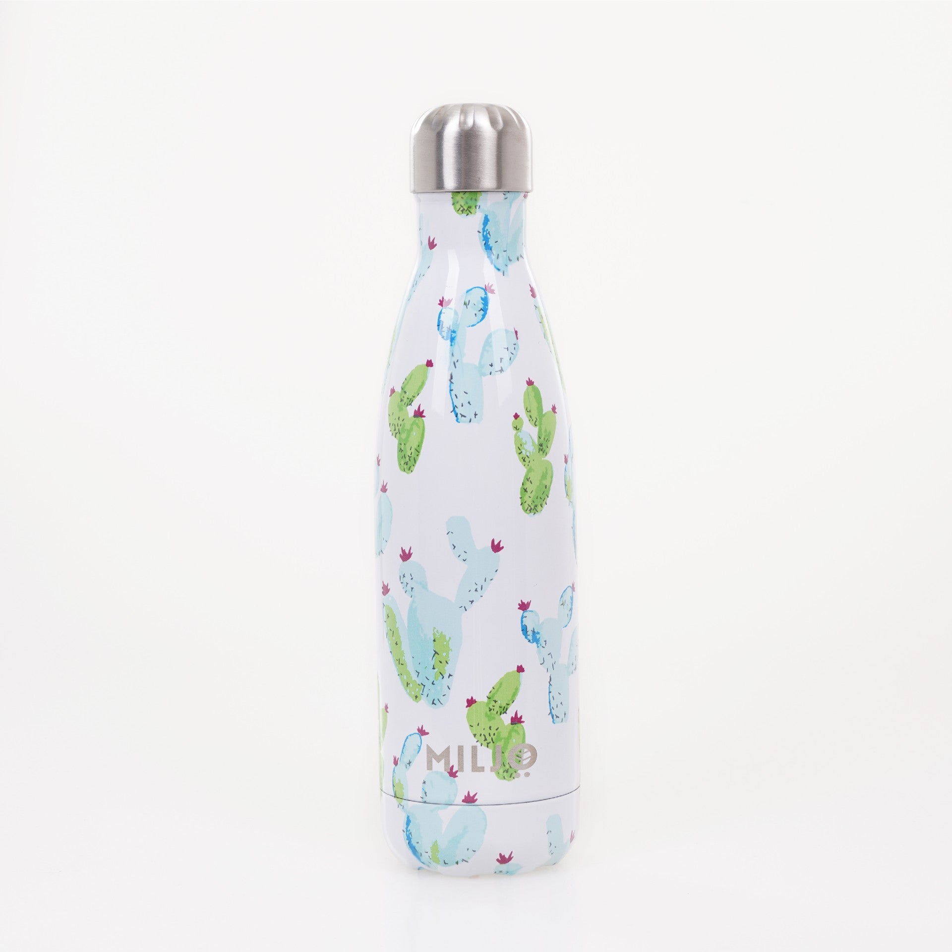 Floral Metal Water Bottle 500ml Cactus