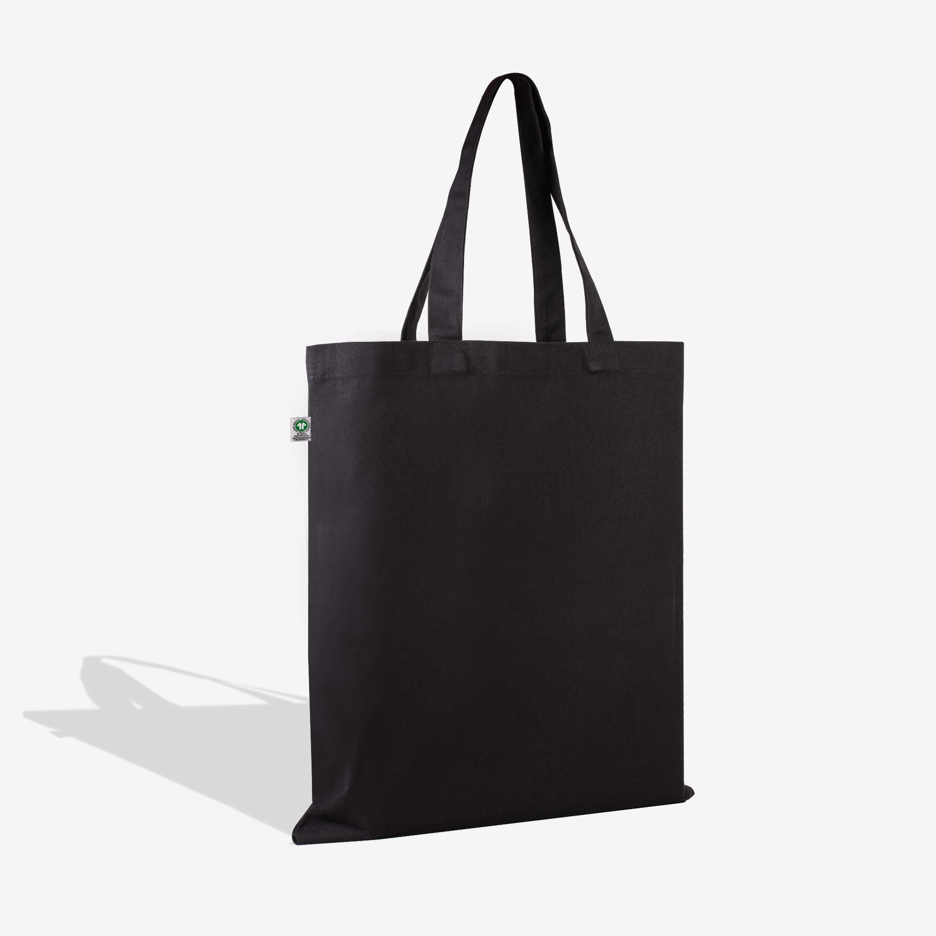 Fairtrade Eco Organic Cotton Tote Bag Black