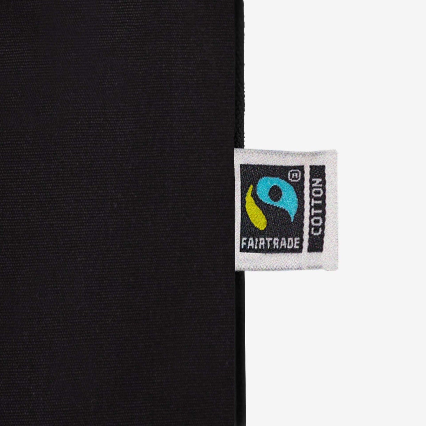 Fairtrade Eco Organic Cotton Tote Bag Black
