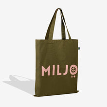 Load image into Gallery viewer, Fairtrade Organic Cotton Tote Bag Olive
