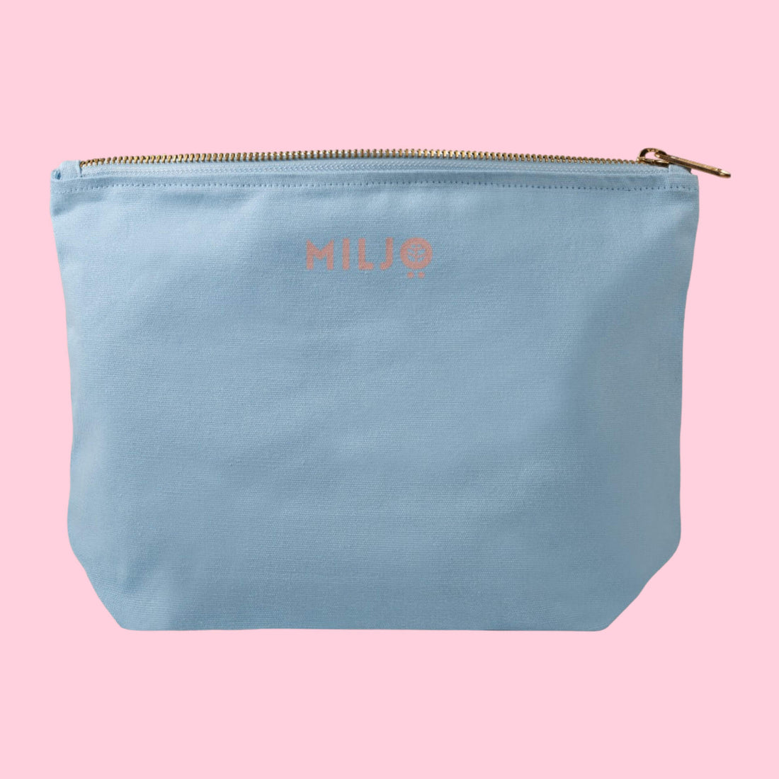 Fairtrade Organic Cotton Makeup Bag Aqua