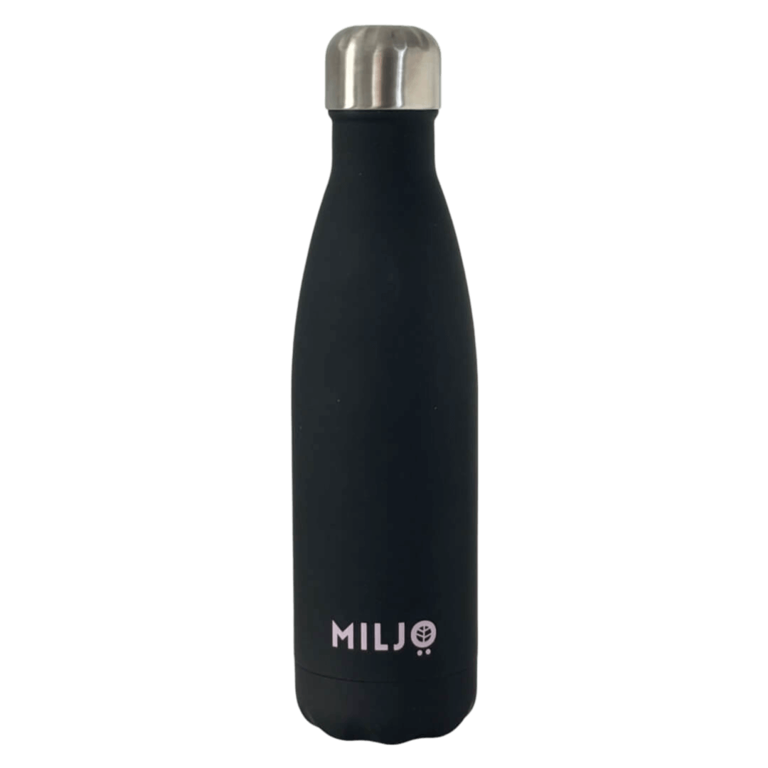 black water bottle
