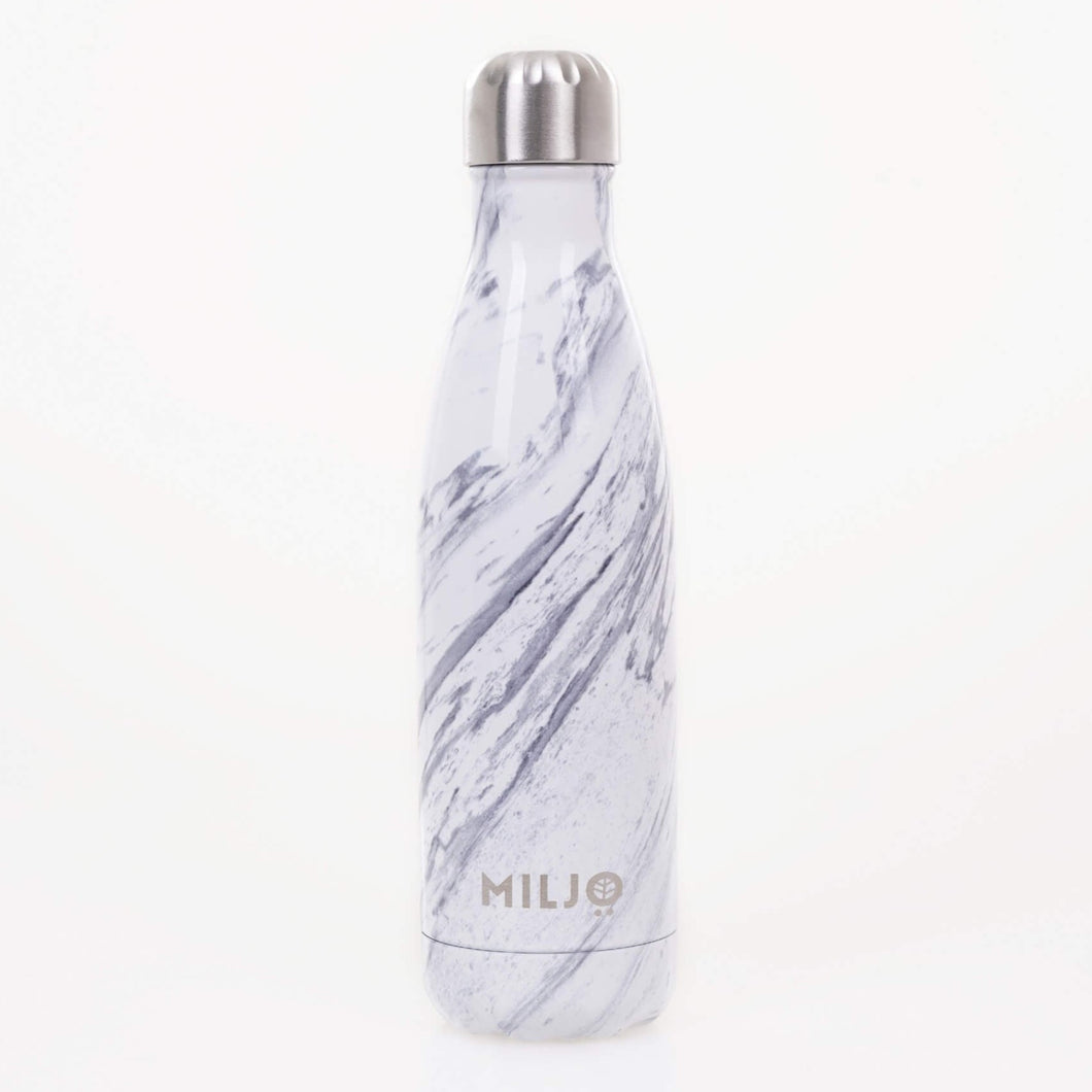 Marble Metal Water Bottle 500ml Grey