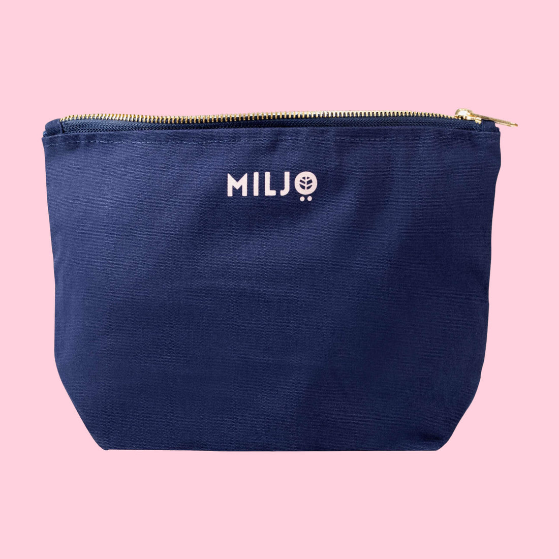 Fairtrade Organic Cotton Makeup Bag Navy