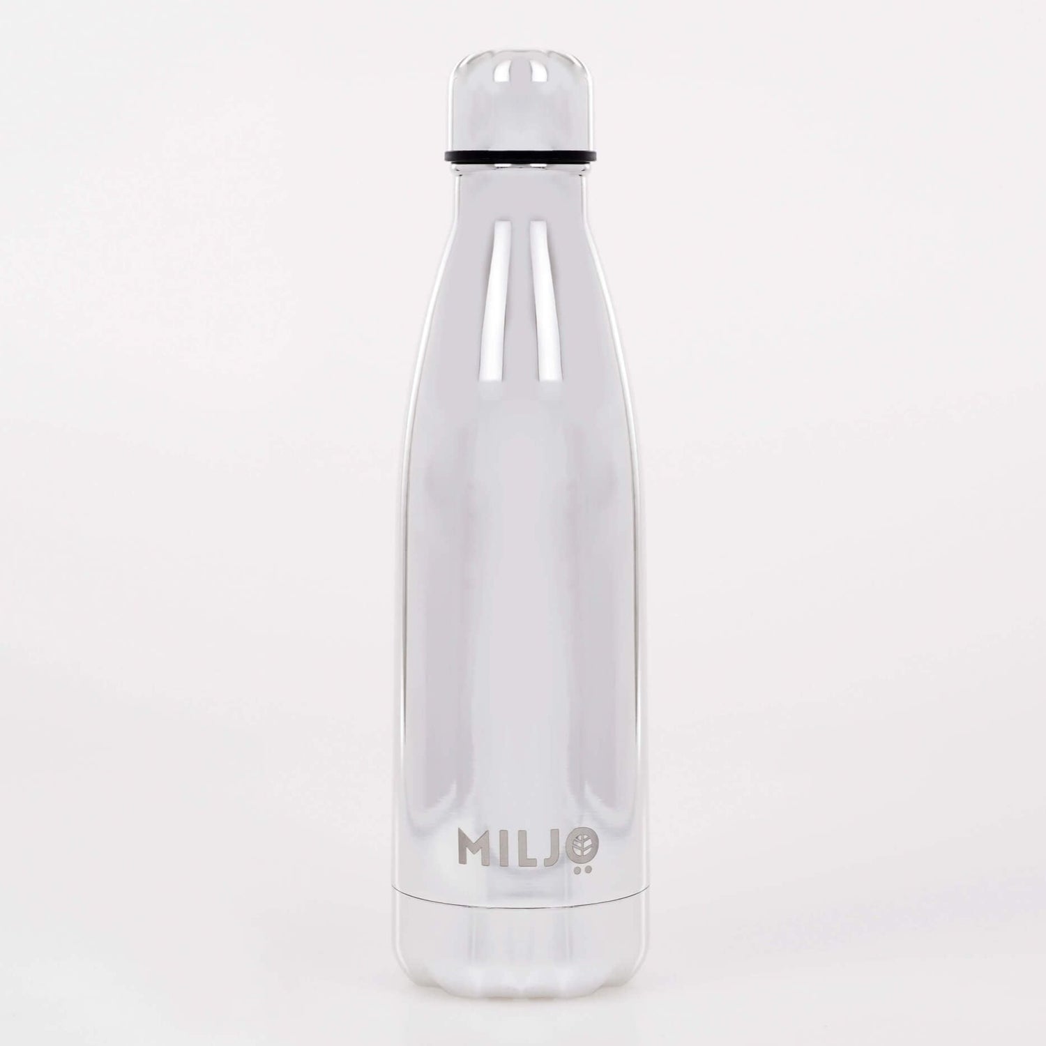 Chrome Metal Water Bottle 500ml Silver