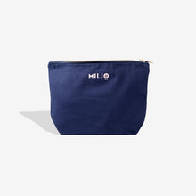 Load image into Gallery viewer, Fairtrade Organic Cotton Makeup Bag Navy
