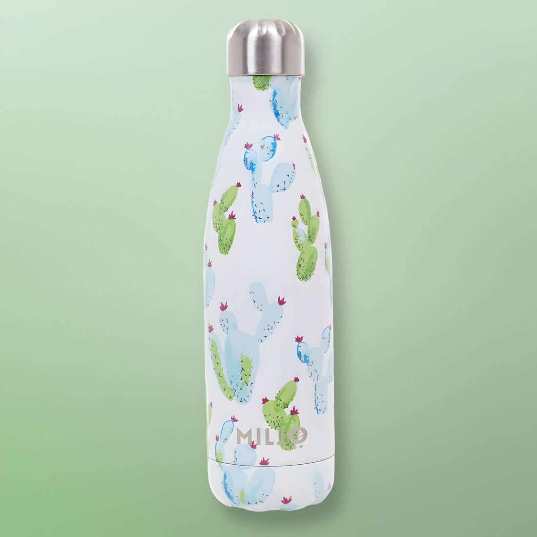 Floral Metal Water Bottle 500ml Cactus