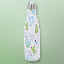 Load image into Gallery viewer, Floral Metal Water Bottle 500ml Cactus
