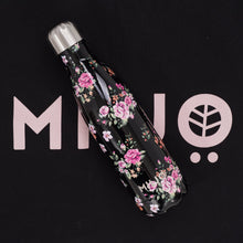 Load image into Gallery viewer, Floral Metal Water Bottle 500ml Orient
