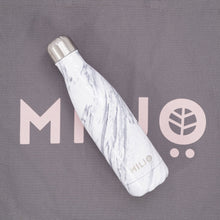 Load image into Gallery viewer, Marble Metal Water Bottle 500ml Grey
