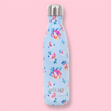Load image into Gallery viewer, Floral Metal Bottle 500ml Sky Blue
