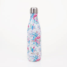 Load image into Gallery viewer, Floral Metal Bottle 500ml Small Flamingos
